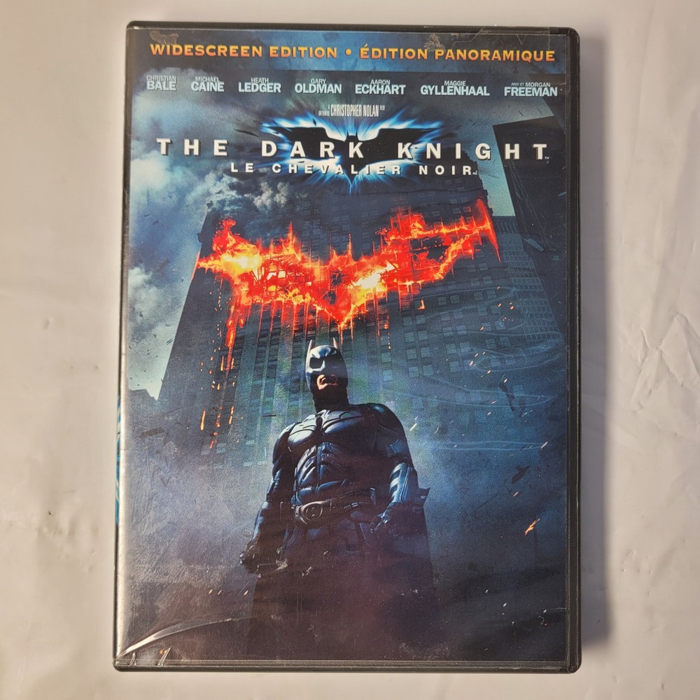 Warner Bros The Dark Knight DVD Widescreen‎ Christian Bale Heath Ledger 2008